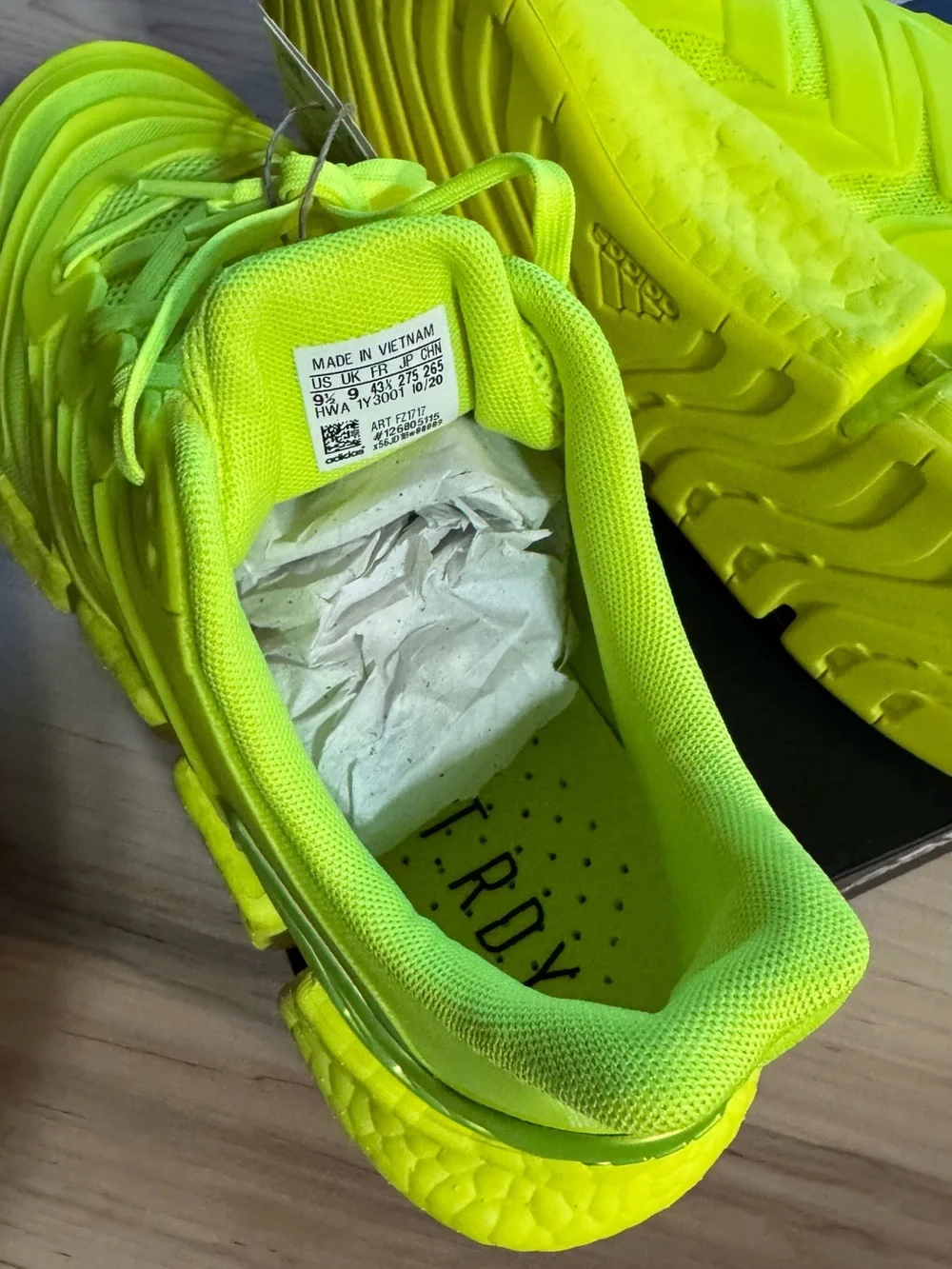 adidas Climacool Vento Neon Yellow Running Sneakers